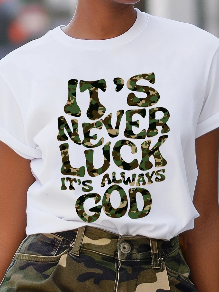 LW Pattern Letter Print T-shirt