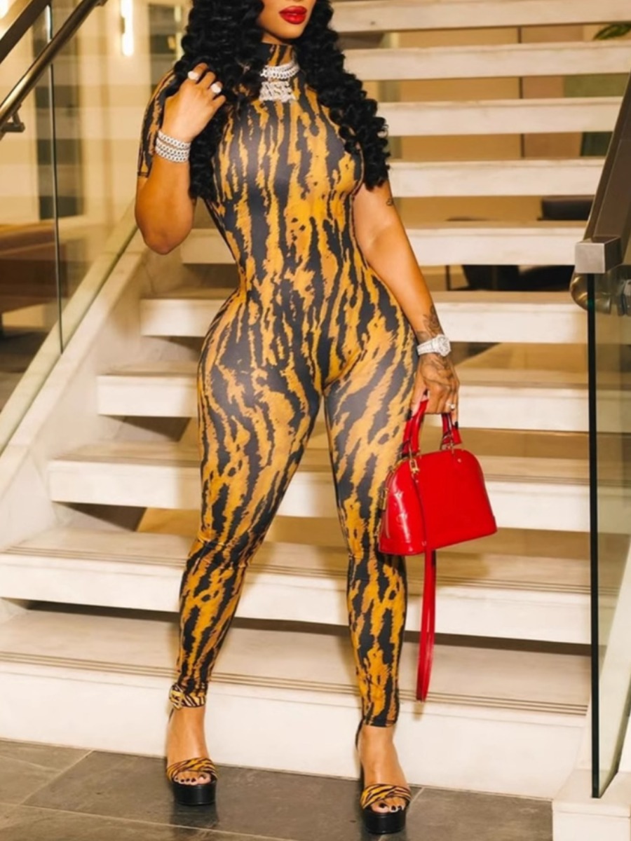 LW Pattern Geometric Jumpsuit