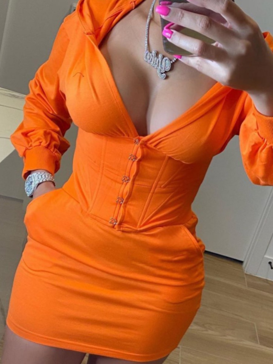 LW Solid Color Mini Dress