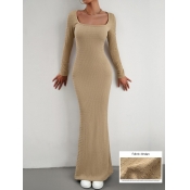 LW Square Neck Bodycon Dress