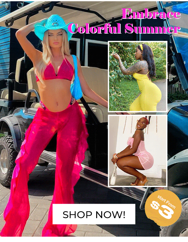 Summer Colorful Outfits From $3!